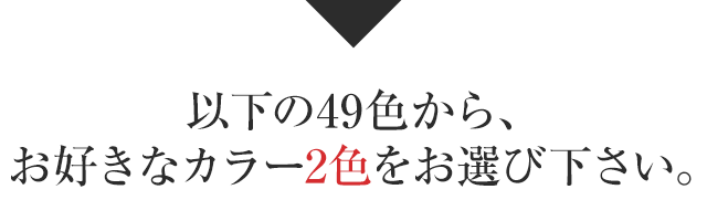 49色の中から選べます